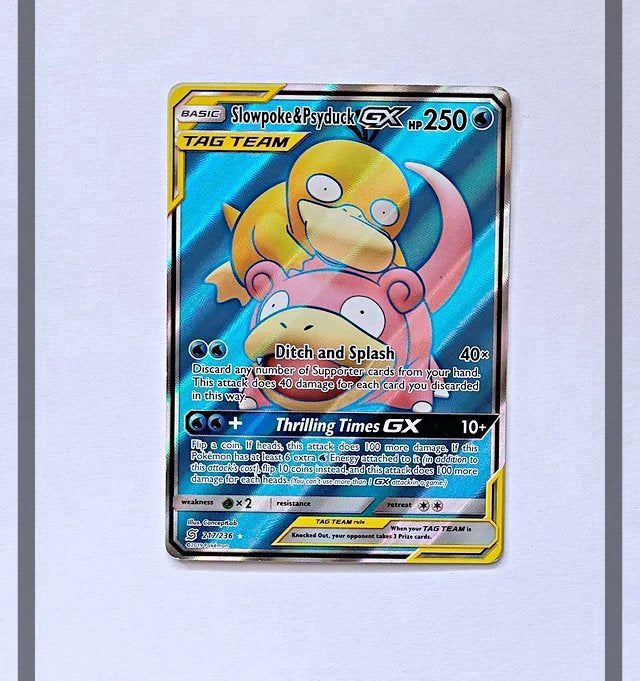 Slowpoke & Psyduck Gx 217/236 UNM Pokemon ENG-EXC