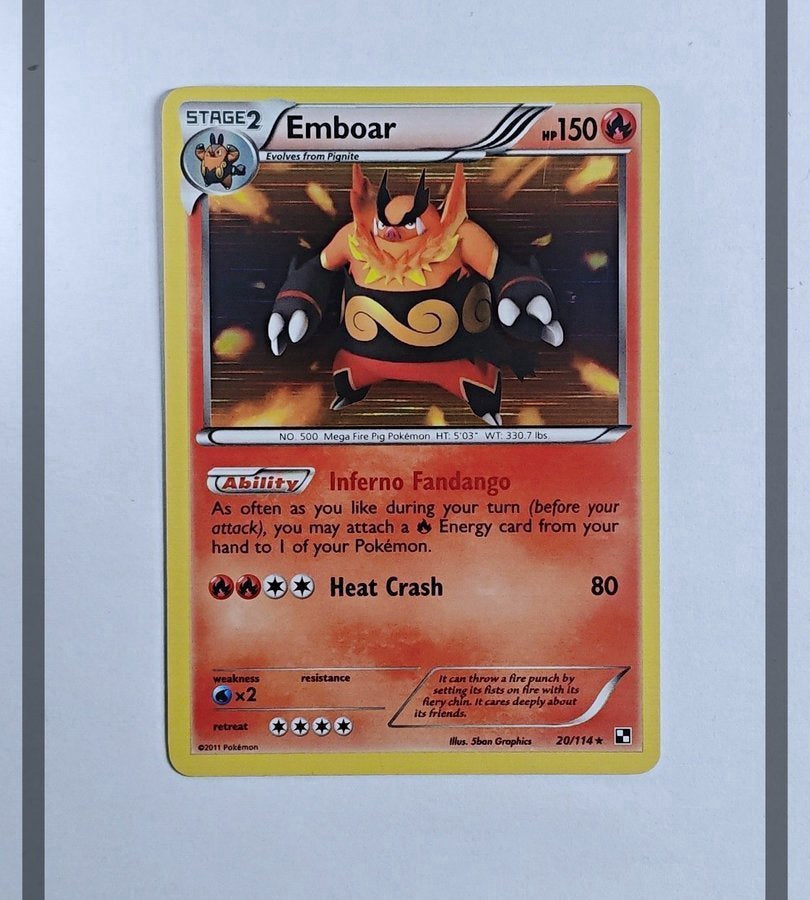 Emboar 20/114 BLW Pokemon ENG-NM