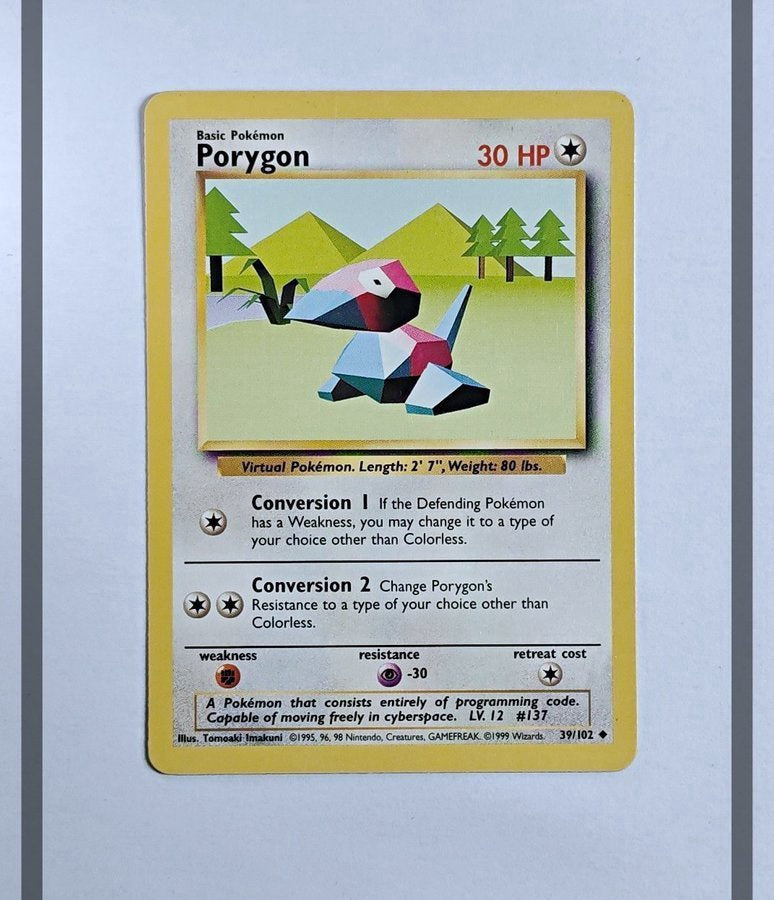 Porygon 39/102 Base Set Pokemon ENG-NM
