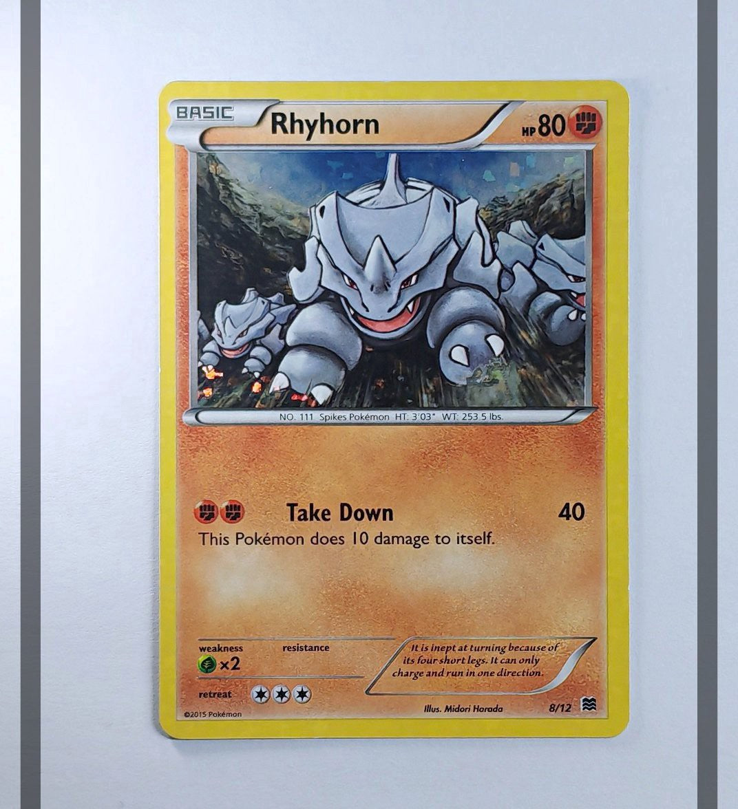 Rhyhorn 8/12 MCD15 Pokemon ENG-NM