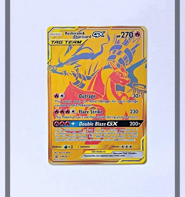 Reshiram & Charizard Gx SM247 Promo Pokemon ENG-NM
