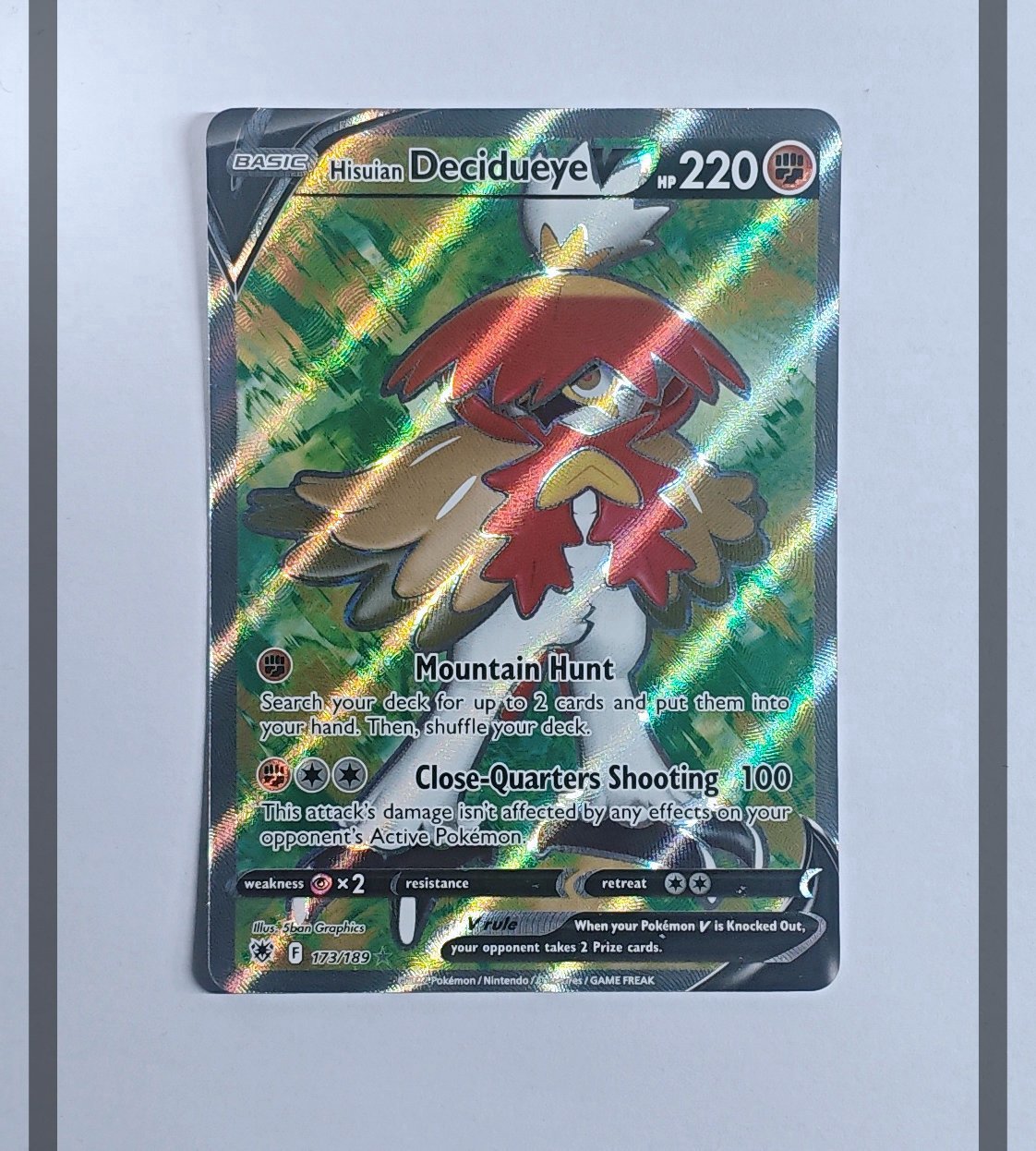Hisuian Decidueye V 173/189 ASR Pokemon ENG-NM