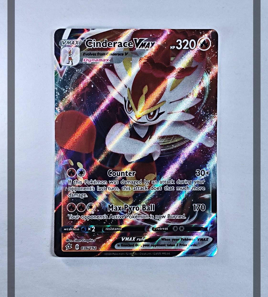 Cinderace Vmax 036/192 RCL Pokemon ENG-NM